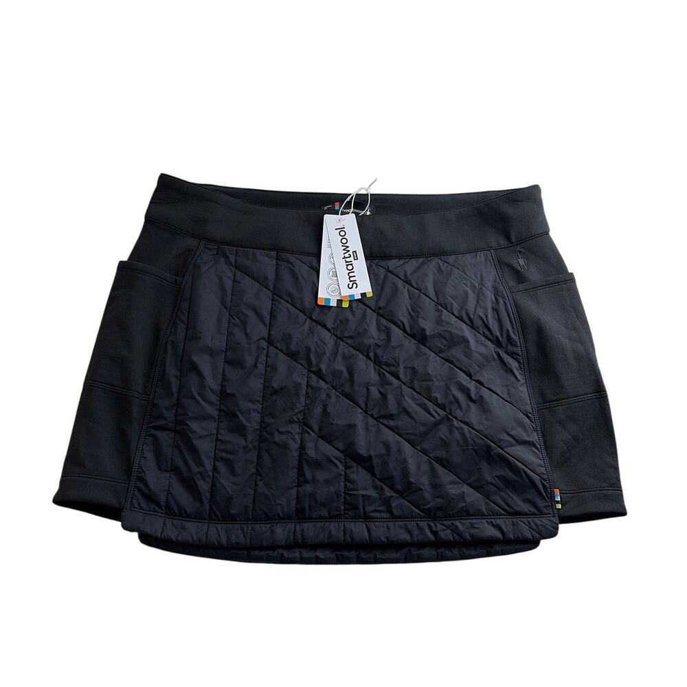 Smartwool Womens Smartloft Skirt Size XL Black Pockets Pull On NEW